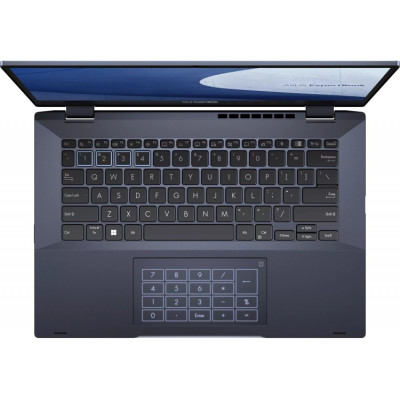 Ноутбук ASUS B5402F DOS/14FHD/TS/IPS/i5-1240P/8G D5/512GB/720p IR/WiFi6E+BT5.2/FPS/Bl Kbd/63WH/2Y/Stylus/90NX05J1-M00AW0