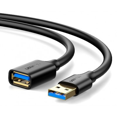 Кабель UGREEN US129 USB 3.0 Extension Male Cable 2m (Black), 10373