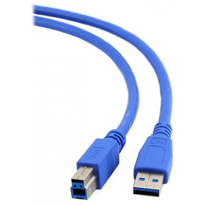 Кабель USB 3.0 Pro Gembird CCP-USB3-AMBM-6, AM/BM, 1.8м, экран, синий, пакет