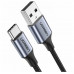 Кабель UGREEN US288 USB-A 2.0 to USB-C Cable Nickel Plating Aluminum Braid 1m (Black)