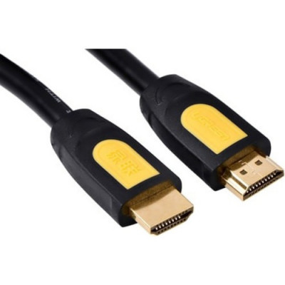 Кабель UGREEN HD101 HDMI Round Cable 20m (Yellow/Black)