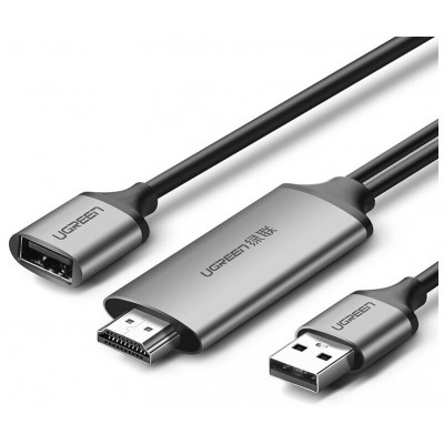 Кабель UGREEN CM151 USB to HDMI Digital AV Adapter 1.5m (Gray). 50291