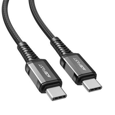 Кабель ACEFAST USB-C-USB-C, C1-03, алюминий, черный