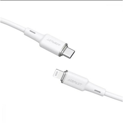 Кабель ACEFAST USB-C-Lightning, C2-01, силикон цинкового сплава, белый