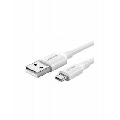 Кабель Ugreen US289 Micro USB Male To USB 2.0 A  Male Cable 1M (White), 60141