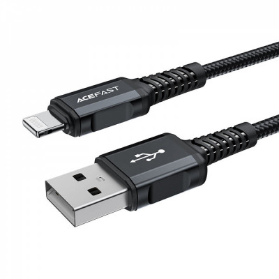 Кабель ACEFAST USB-C-Lightning, C4-02, 1.8м, алюминий, черный