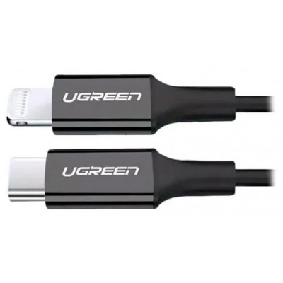 Кабель Ugreen US171 Lightning To Type-C 2.0 Male Cable Black 1M, 60751