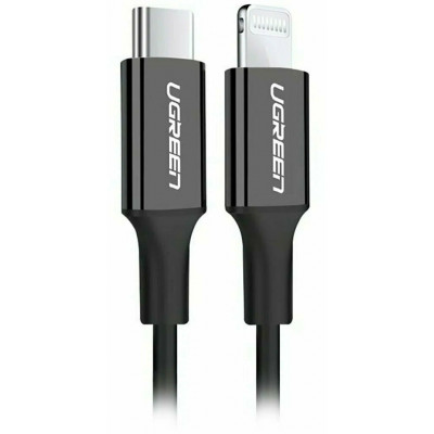 Кабель Ugreen US171 Lightning To Type-C 2.0 Male Cable Black 1M, 60751