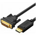 Кабель UGREEN DP103 DP Male to DVI Male Cable 2m (Black). 10221