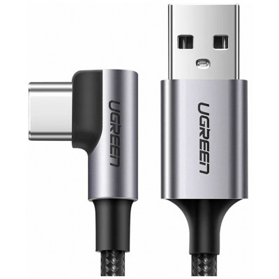 Кабель UGREEN US284 Angled USB AM to USB Type C Cable Angled 1m