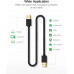 Кабель UGREEN US102 USB 2.0 A Male to A Male Cable 2m (Black) 10311