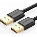 Кабель UGREEN US102 USB 2.0 A Male to A Male Cable 2m (Black) 10311