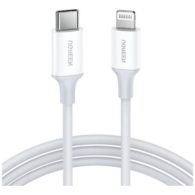 Кабель Ugreen US171 Lightning To Type-C 2.0 Male Cable White 2M, 60749