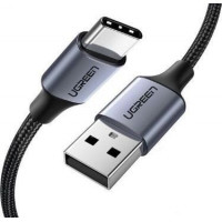 Кабель UGREEN US288 USB-A 2.0 to USB-C Cable Nickel Plating Aluminum Braid 1m (White)