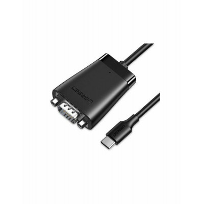 Аксессуар Ugreen CM253 USB-C 2.0 to DB9 RS-232 Male 1.5m Black 70612
