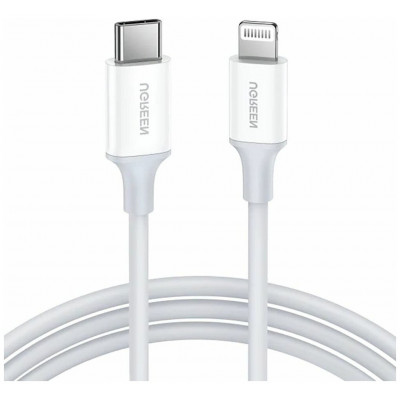 Кабель Ugreen US171 Lightning To Type-C 2.0 Male Cable White 1M, 10493