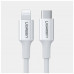 Кабель Ugreen US171 Lightning To Type-C 2.0 Male Cable White 1M, 10493