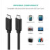 Кабель UGREEN US286 USB-C 2.0 M/M Cable 2m (Black)