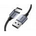 Кабель UGREEN US288 USB-A 2.0 to USB-C Cable Nickel Plating Aluminum Braid 2m (Black)