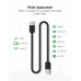 Кабель UGREEN US102 USB 2.0 A Male to A Male Cable 3m (Black) 30136