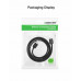 Кабель UGREEN US102 USB 2.0 A Male to A Male Cable 3m (Black) 30136