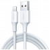 Кабель Ugreen US155 Lightning To USB 2.0 A Male Cable/White 2M, 20730