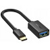 Кабель UGREEN US154 USB-C Male to USB 3.0 A Female Cable (Black)