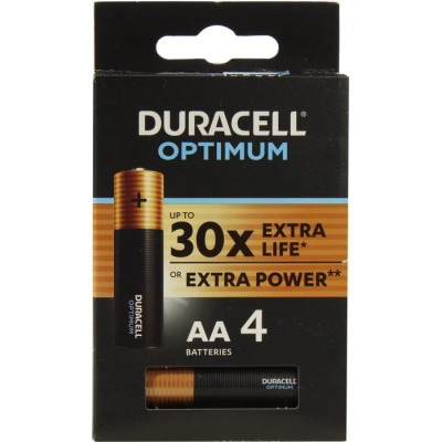 Duracell батарейка OPTIMUM AA 4BKP CEE (5000394158696)