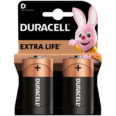 Батарейка Duracell Basic D2 K2 Щелочной элемент питания (2 шт.)