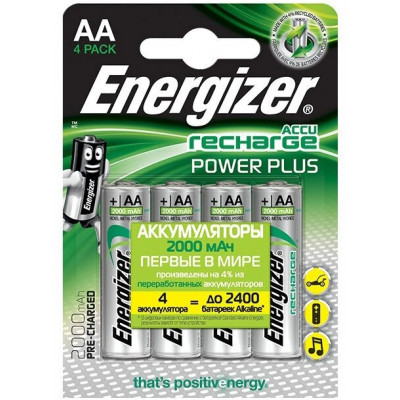 Аккумуляторы Energizer NiMH Power Plus NH 50 2500 mAh (D) 2 штуки в блистере.