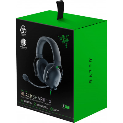 Гарнитура Razer Blackshark V2 X Black 7.1/12 -28,000Гц/32Oм на 1кГц/3.5мм (RZ04-03240100-R3M1)