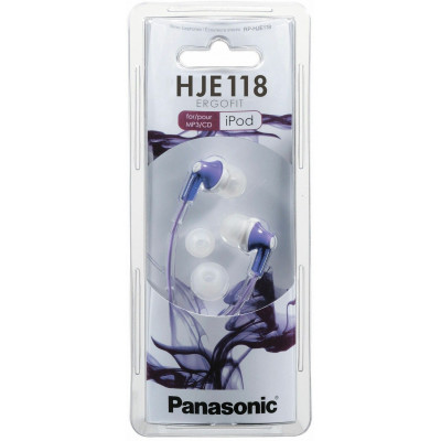 Наушники-вкладыши проводные Panasonic RP-HJE118GUK черные