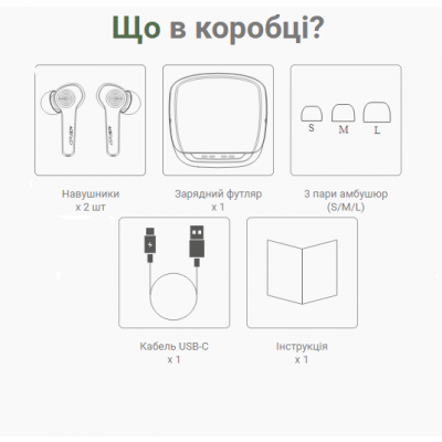 Беспроводные наушники ACEFAST T4 Low latency true, черный