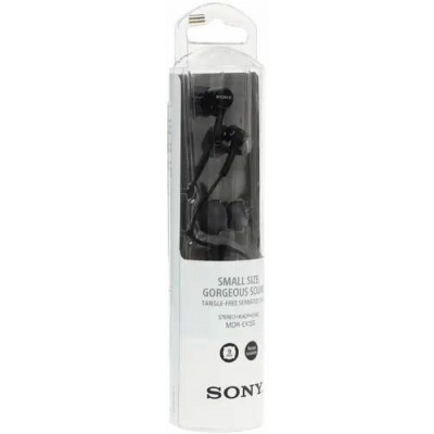 Наушники Sony MDR-EX155AP RU, mini jack 3.5 mm, черный