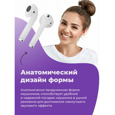 Наушники-вкладыши беспроводные Ritmix RH-825BTH TWS белый