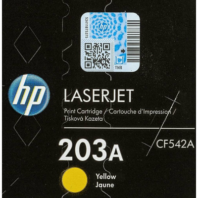 Картридж HP CF542A HP 203A Yellow LaserJet Toner Cartridge for M254/M280