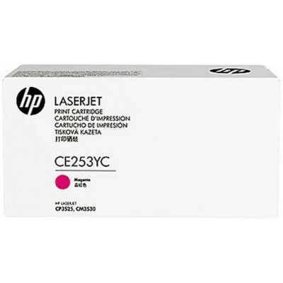 Картридж HP CE253YC пурпурный, № 504Y