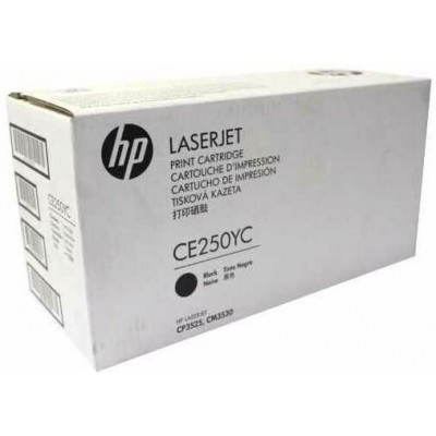 Картридж HP CE250YC, 12000 стр, черный