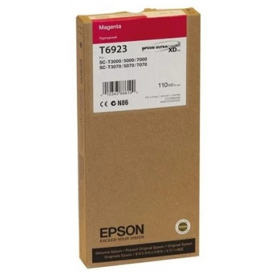 Картридж струйный Epson C13T692300 T6923, для принтеров T3000/5000/7000, 110ml, Magenta