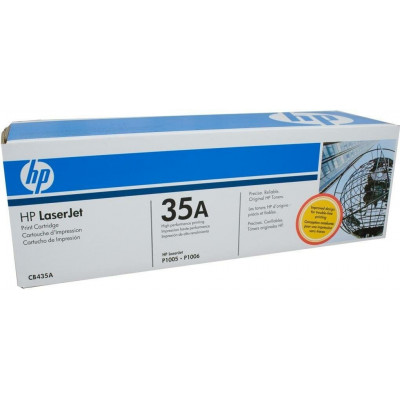 Картридж лазерный HP CB435A, черный, На 1500 страниц для HP LaserJet P1005/P1006