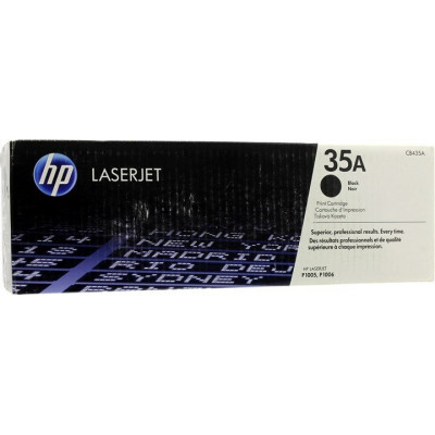 Картридж лазерный HP CB435A, черный, На 1500 страниц для HP LaserJet P1005/P1006