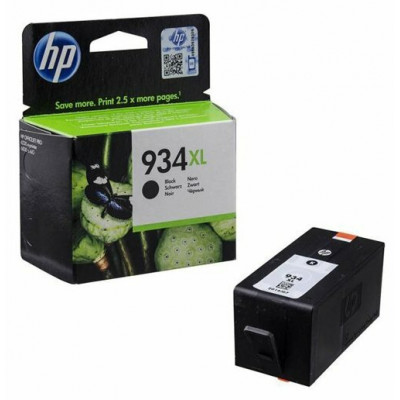 HP 934XL, Оригинальный струйный картридж HP увеличенной емкости, Черный (C2P23AE)