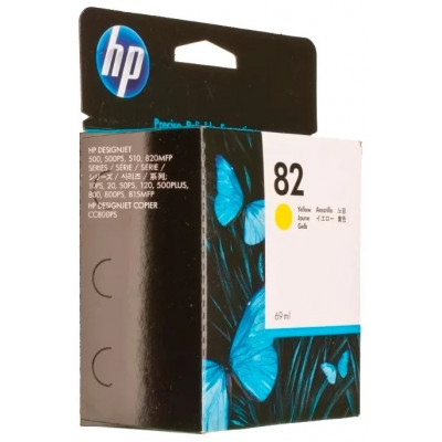 Картридж струйный HP C4913A, №82 Желтый 69мл., для HP DesignJet 500/500ps/800/800ps