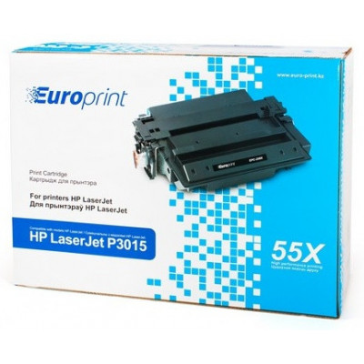 Картридж лазерный HP CE255X черный, для Laser Jet P3015/P3011, 12500 страниц, повышенной емкости