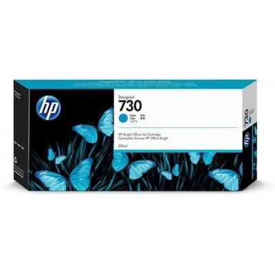 Струйный картридж HP P2V68A 730 для HP DesignJet, 300 мл, голубой