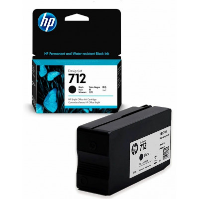 Струйный картридж HP DesignJet 712, 38 мл, черный, 3ED70A