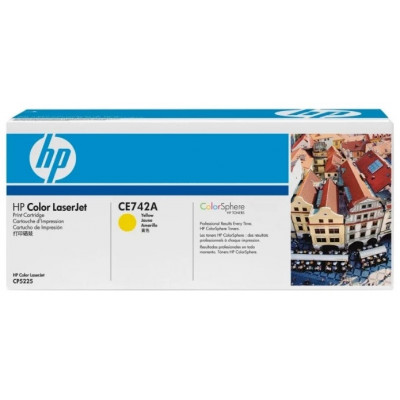Картридж лазерный HP CE742A Yellow Print Cartridge for HP LaserJet CP5225, up to 7300