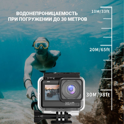 Экшн-камера SJCAM SJ10PRO DUAL SCREEN  BLACK