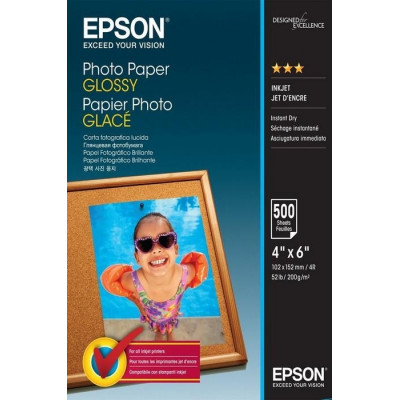 Фотобумага 10х15 Epson C13S042549 500 Л. 200 Г/М2 Glossy Paper