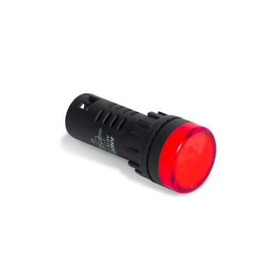 Лампа светодиодная универсальная ANDELI AD16-22D 220V AC/DC (красная)